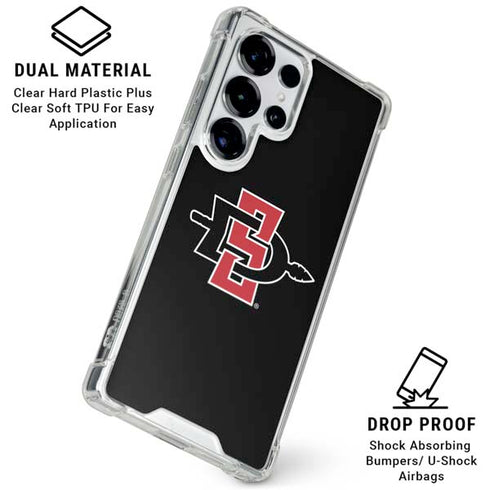 San Diego State University Aztecs Logo Galaxy S26 Ultra Clear Case