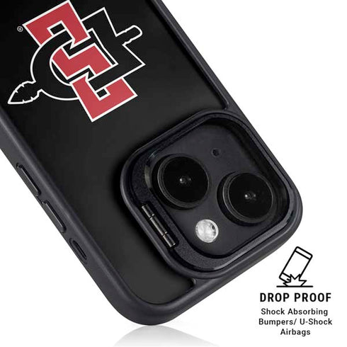 San Diego State University Aztecs Logo iPhone 14 Plus Kickstand Case