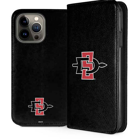 San Diego State University Aztecs Logo iPhone 14 Pro Max Folio Case
