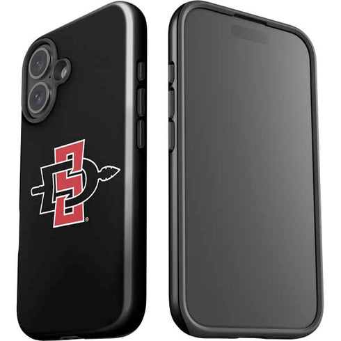San Diego State University Aztecs Logo iPhone 16 Plus Impact Case