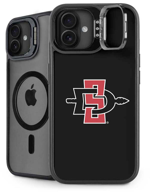 San Diego State University Aztecs Logo iPhone 16 Plus Kickstand Case