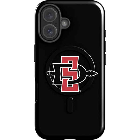 San Diego State University Aztecs Logo iPhone 16 Plus Magsafe Impact Case