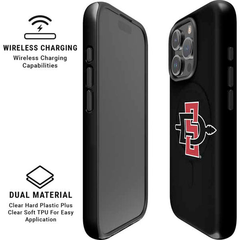 San Diego State University Aztecs Logo iPhone 16 Pro Magsafe Impact Case