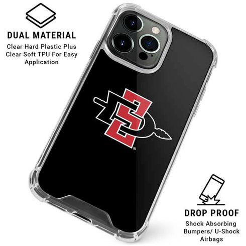 San Diego State University Aztecs Logo iPhone 16 Pro Max Clear Case