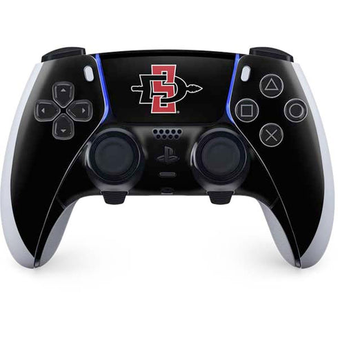 San Diego State University Aztecs Logo PS5 DualSense Edge Pro Controller Skin