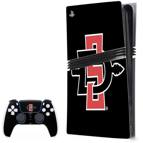 San Diego State University Aztecs Logo PS5 Pro Bundle Skin