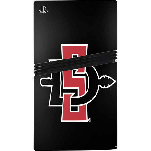 San Diego State University Aztecs Logo PS5 Pro Console Skin