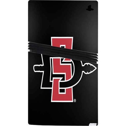 San Diego State University Aztecs Logo PS5 Pro Console Skin