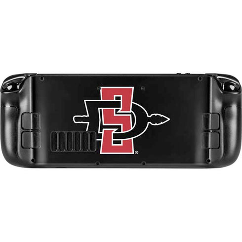 San Diego State University Aztecs Logo Steam Deck Handheld Gaming Computer OLED Skin
