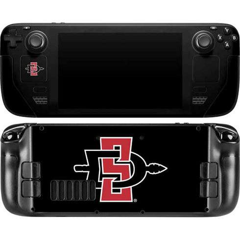 San Diego State University Aztecs Logo Steam Deck Handheld Gaming Computer Skin