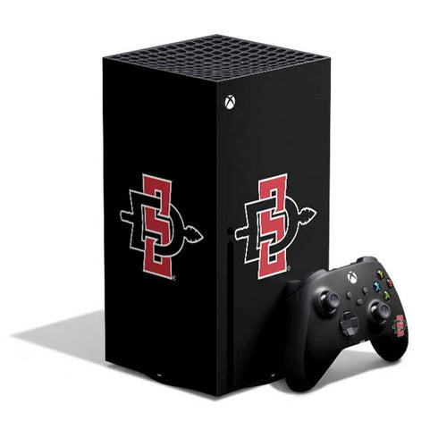 San Diego State University Aztecs Logo XBox Series X Digital Edition Bundle Skin