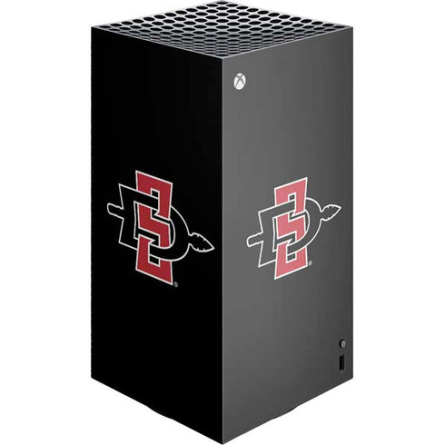 San Diego State University Aztecs Logo XBox Series X Digital Edition Console Skin