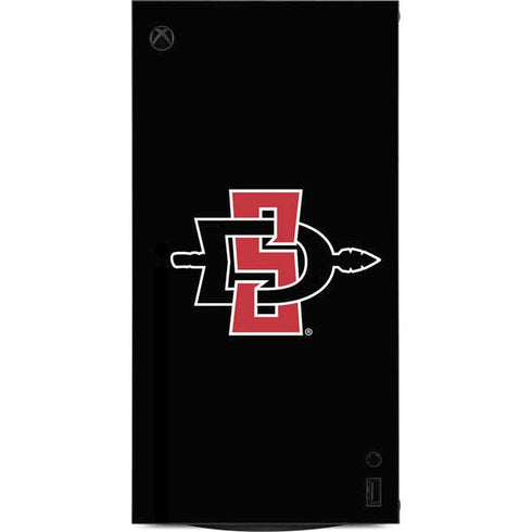 San Diego State University Aztecs Logo XBox Series X Digital Edition Console Skin