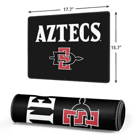 San Diego State University Aztecs Black Gaming Mouse Pad