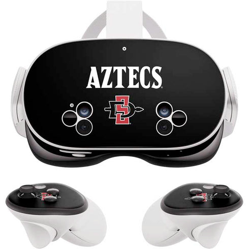 San Diego State University Aztecs Black Meta Quest 3S Skin