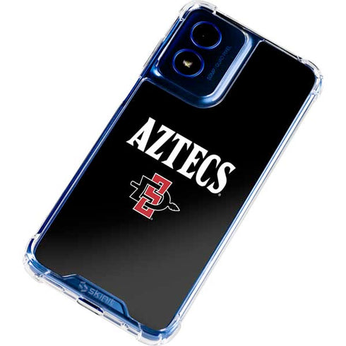 San Diego State University Aztecs Black Moto G 5G (2024) Clear Case