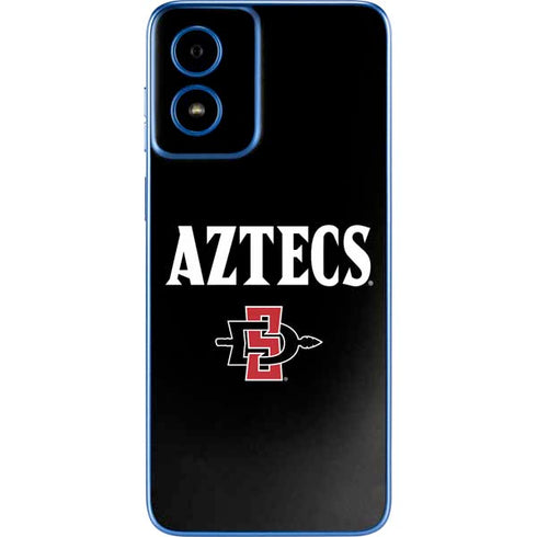 San Diego State University Aztecs Black Moto G Play 4G (2024) Skin