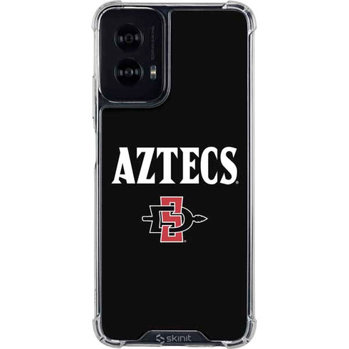 San Diego State University Aztecs Black Moto G Power 5G (2024) Clear Case