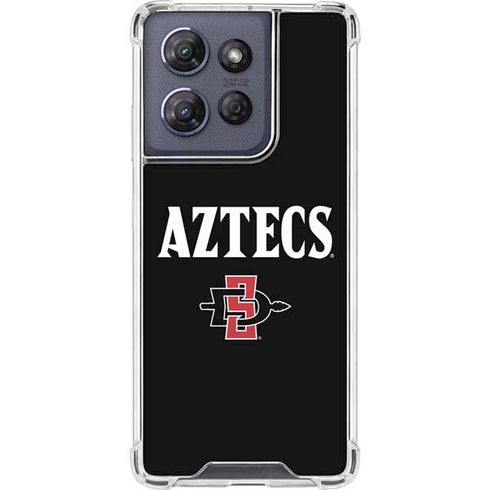 San Diego State University Aztecs Black Moto G Power 5G (2025) Clear Case