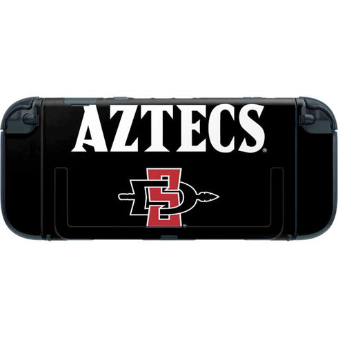 San Diego State University Aztecs Black Nintendo Switch 2 (2025) with Joy-Con Skin
