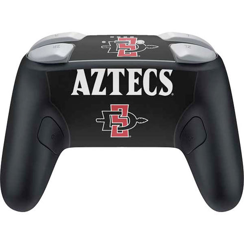 San Diego State University Aztecs Black Nintendo Switch 2 (2025) Pro Controller Skin