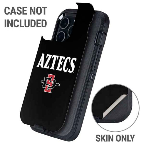 San Diego State University Aztecs Black Otterbox Defender iPhone Skin