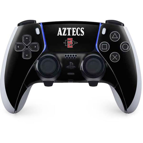 San Diego State University Aztecs Black PS5 DualSense Edge Pro Controller Skin