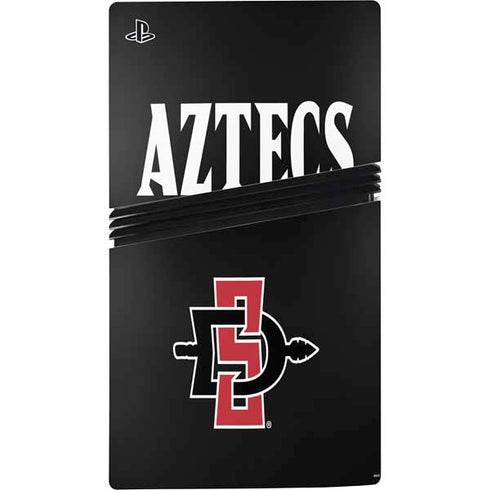 San Diego State University Aztecs Black PS5 Pro Console Skin