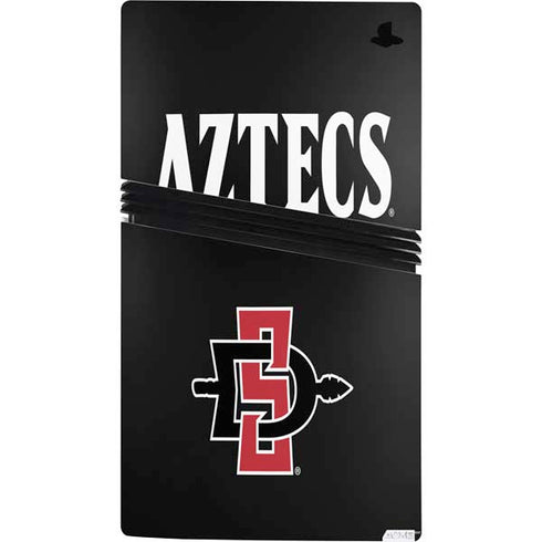 San Diego State University Aztecs Black PS5 Pro Console Skin