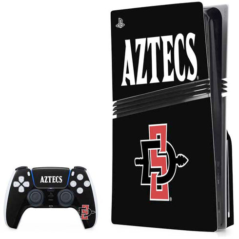 San Diego State University Aztecs Black PlayStation PS5 Skins