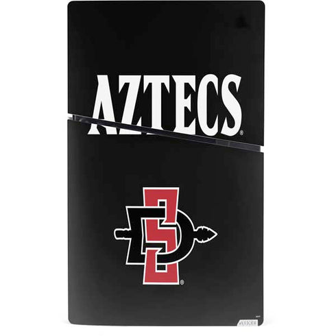 San Diego State University Aztecs Black PS5 Slim Digital Edition Console Skin