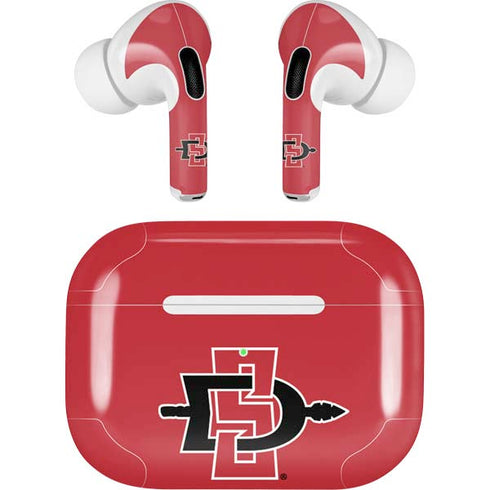 San Diego State University Aztecs Red Logo AirPods Pro 2nd Gen Skin