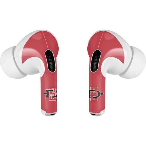 San Diego State University Aztecs Red Logo AirPods Pro 2nd Gen Skin
