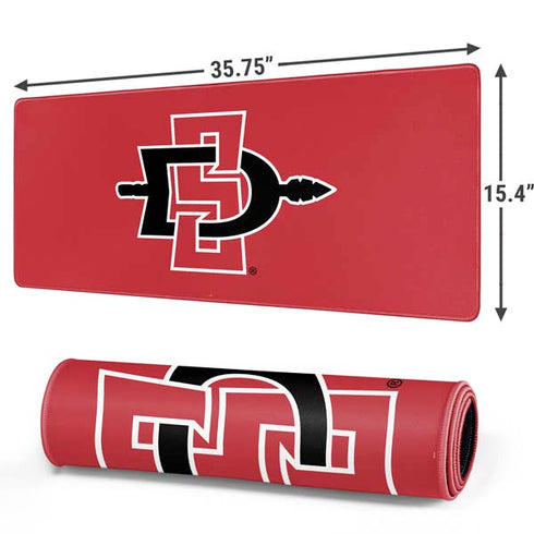 San Diego State University Aztecs Red Logo Gaming Mouse Pad