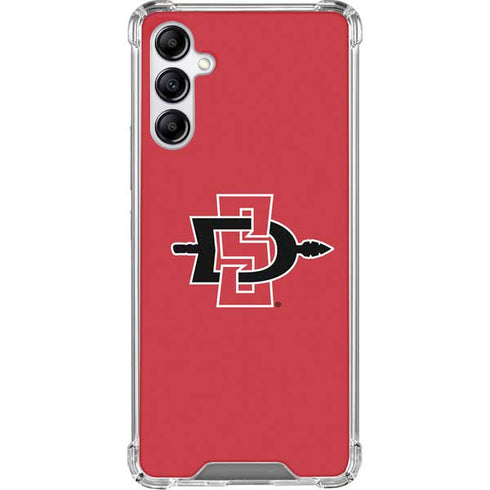 San Diego State University Aztecs Red Logo Gabb Phone 4 Clear Case