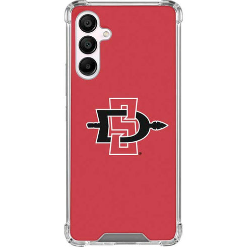 San Diego State University Aztecs Red Logo Galaxy A16 5G Clear Case