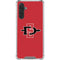 San Diego State University Aztecs Red Logo Galaxy A17 Clear Case