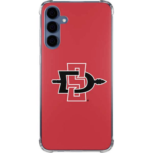 San Diego State University Aztecs Red Logo Galaxy A55 5G Clear Case