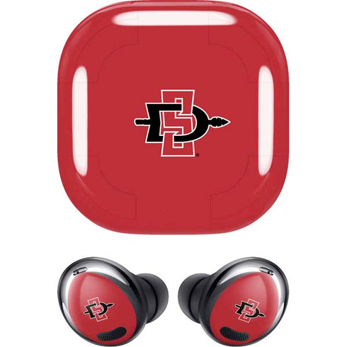 San Diego State University Aztecs Red Logo Galaxy Buds Pro Skin