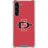 San Diego State University Aztecs Red Logo Galaxy S24 FE Clear Case