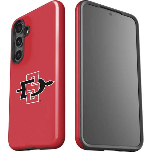 San Diego State University Aztecs Red Logo Galaxy S25 Plus Impact Case