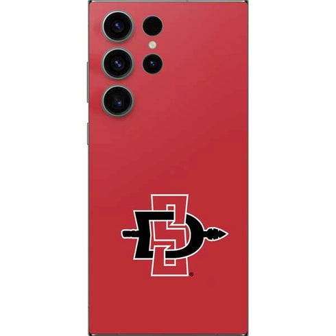 San Diego State University Aztecs Red Logo Galaxy S25 Ultra Skin
