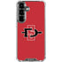 San Diego State University Aztecs Red Logo Galaxy S26 Clear Case