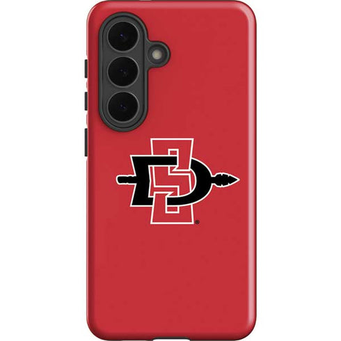 San Diego State University Aztecs Red Logo Galaxy S26 Plus Impact Case