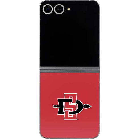 San Diego State University Aztecs Red Logo Galaxy Z Flip6 Skin