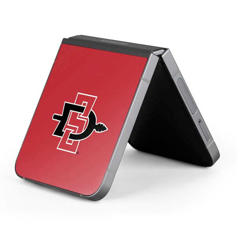 San Diego State University Aztecs Red Logo Galaxy Z Flip6 Skin