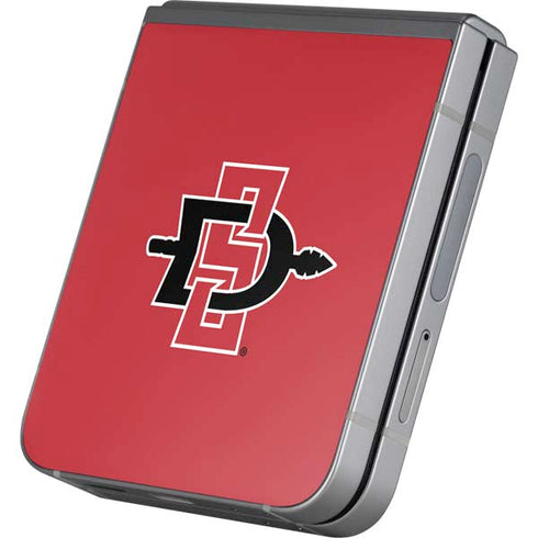 San Diego State University Aztecs Red Logo Galaxy Z Flip6 Skin