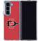 San Diego State University Aztecs Red Logo Galaxy Z Fold5 5G Clear Case
