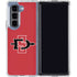San Diego State University Aztecs Red Logo Galaxy Z Fold5 5G Clear Case