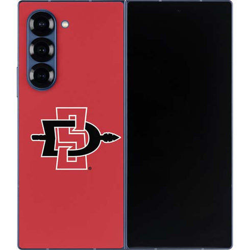 San Diego State University Aztecs Red Logo Galaxy Z Fold6 Skin